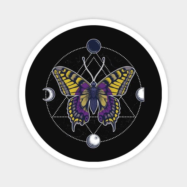 Intersex Butterfly Magnet by Psitta